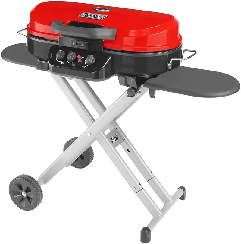 RoadTrip Portable Propane Grill – 3-Burner Stand-Up Grill with InstaStart Ignition