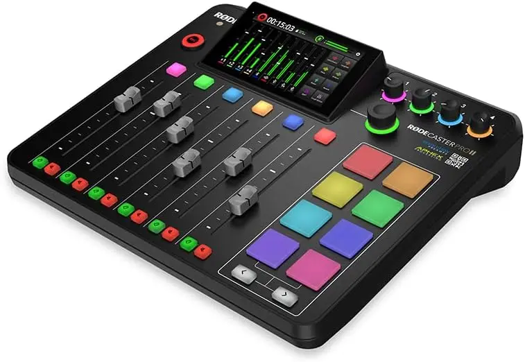 RODE RODECaster Pro II — All-in-One Podcasting, Streaming & Music Production Console (Black)
