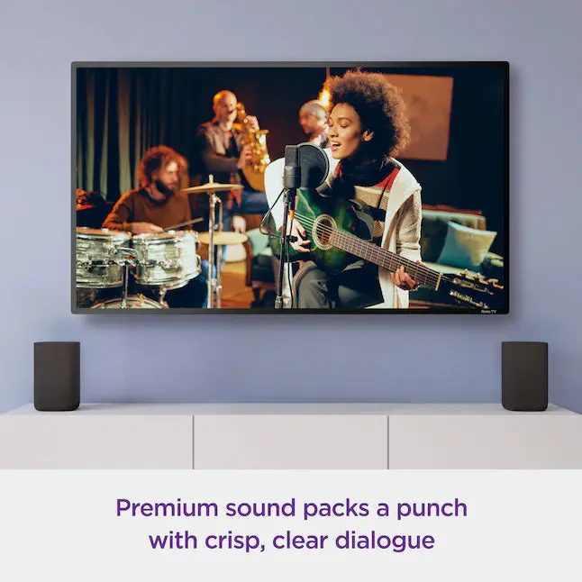Roku Wireless Smart Speaker Set – Dual 6.1-Inch Indoor Portable Speakers, 80W Total Output