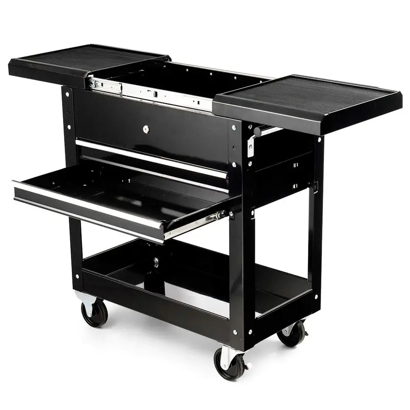Rolling Tool Cabinet on Casters – Heavy-Duty Steel Storage Cart with Multiple Drawers