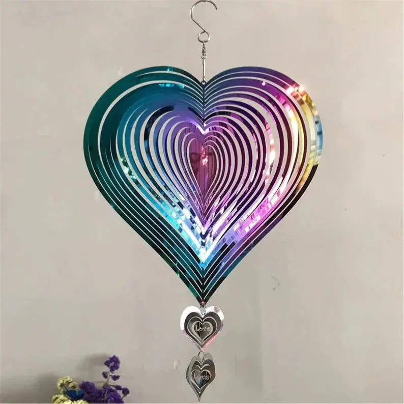 Rotating Stainless Steel Wind Chime Bell for Patios & Gardens