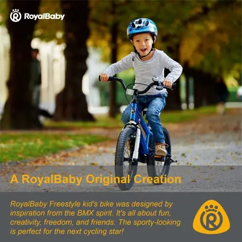 Royalbaby Freestyle BMX Bike for Kids – Boys & Girls Cruiser Bicycle