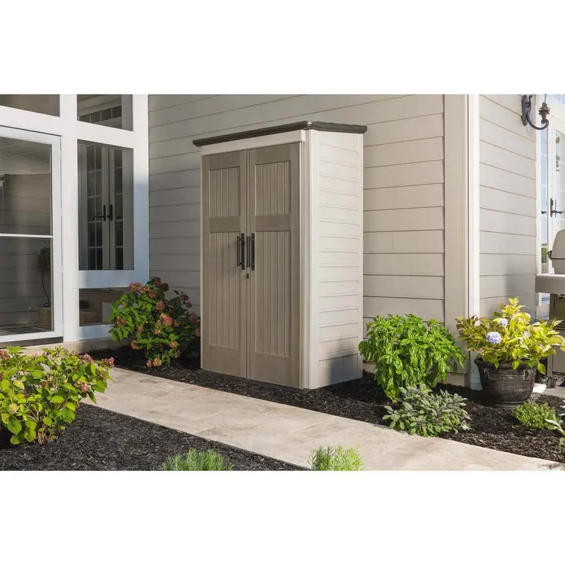 Rubbermaid 52-Cubic-Foot Lockable Outdoor Storage Shed – Durable, All-Weather Resin Enclosure