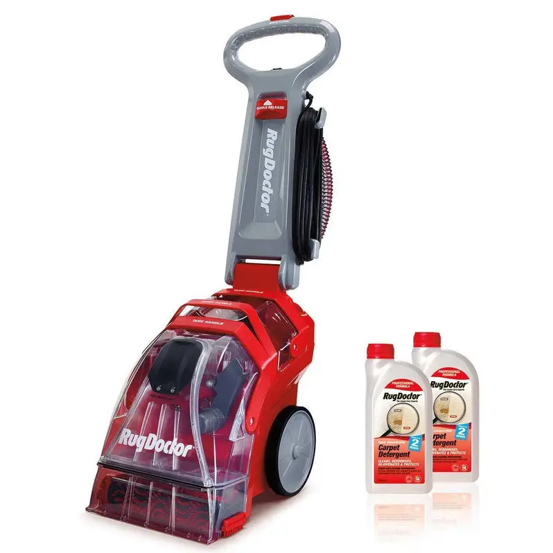 Rug Doctor Deep Clean Carpet Cleaner – Heavy-Duty Upright Machine with 2L Detergent Kit