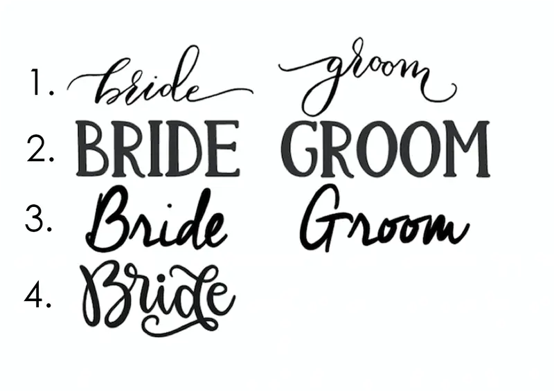 Rustic Wooden Arrow Directional Signs for Wedding Ceremonies or Receptions