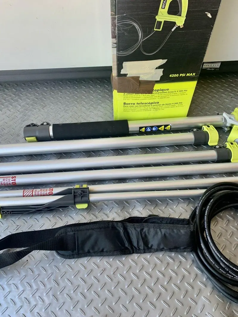 RYOBI 18-Foot High-Pressure Extension Pole – Compatible with Up to 4200 PSI Washers