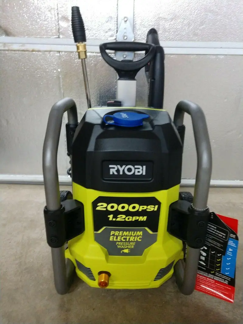RYOBI 2000 PSI Electric Cold Water Pressure Washer – Compact 1.2 GPM Home Cleaning Solution