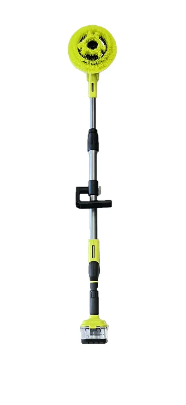 RYOBI ONE+ 18V Cordless Telescoping Power Scrubber Kit – Includes Battery and Charger