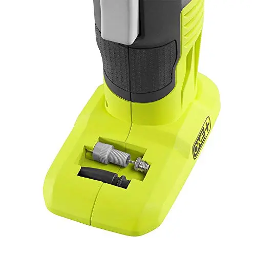 RYOBI ONE+ Cordless High-Pressure Inflator – Digital Pressure Gauge & Compatible Lithium-Ion Battery Included
