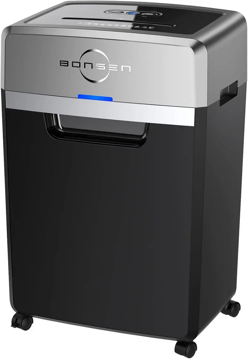 S3105 Commercial Paper Shredder – 24-Sheet Cross-Cut, 40-Min Continuous Run, 9-Gallon Bin, P-4 Security, Ultra-Quiet 55dB