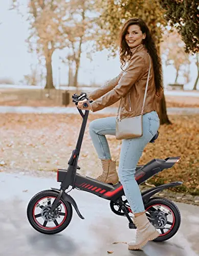 Sailnovo 14-Inch Folding Electric Bike for Teens and Adults