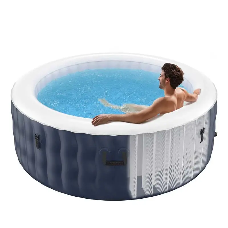 SaluSpa 4-Person Inflatable Hot Tub with 108 Air Jets, Carry Bag, Filter, and Rapid-Inflation Pump 2
