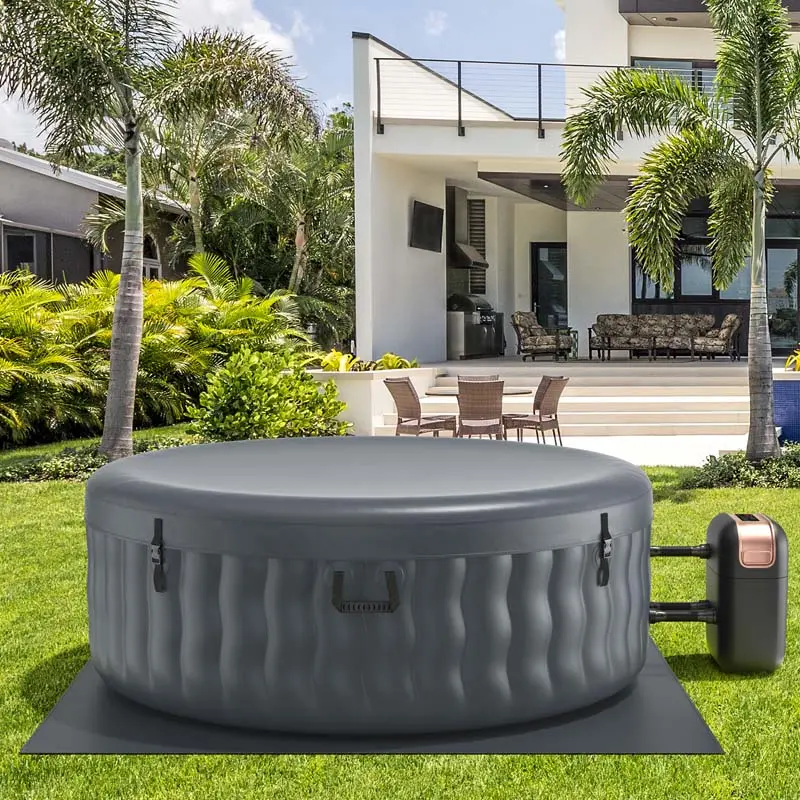 SaluSpa 4-Person Inflatable Hot Tub with 108 Air Jets, Carry Bag, Filter, and Rapid-Inflation Pump