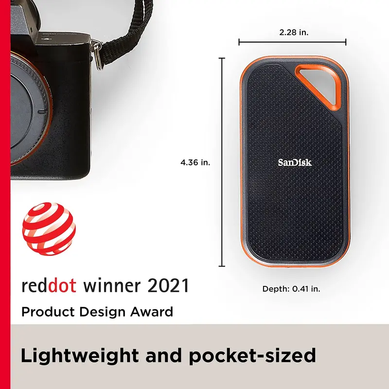 SanDisk Extreme PRO 1TB Portable SSD – Up to 2000MB/s Transfer Speed