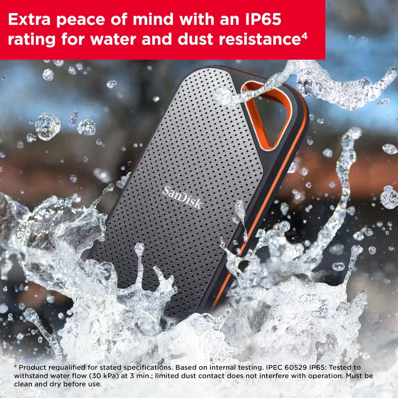 SanDisk Extreme PRO 1TB Portable SSD – Up to 2000MB/s Transfer Speed