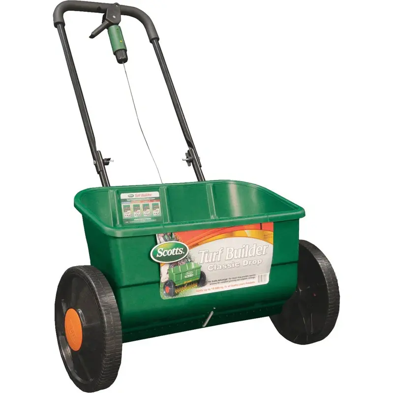 Scotts Classic Drop Spreader – Heavy-Duty Steel Construction, Easy-Calibration Dial