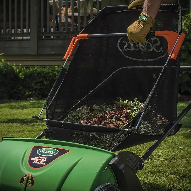 Scotts LSW70026S Push Lawn Sweeper – 26-Inch Width, 3.6-Bushel Capacity, Adjustable Height