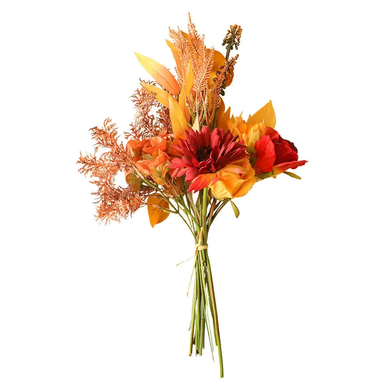 Seasonal Autumn Dried Bouquet – Warm-Toned Faux Greens & Florals for Harvest-Themed Events 7