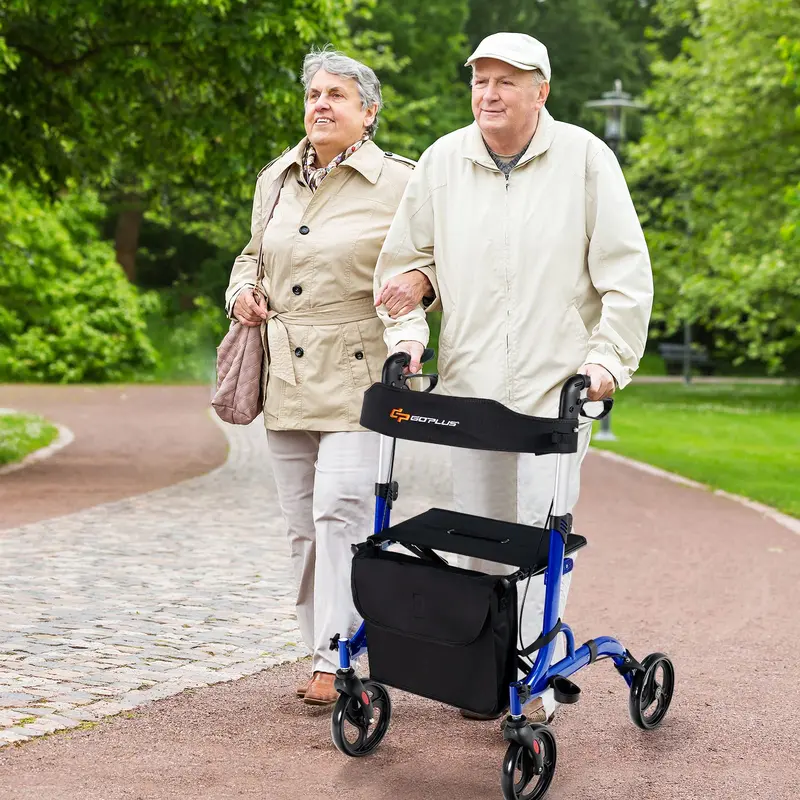 Senior-Friendly Rollator Walker – Convertible 2-in-1 Design with Resting Seat 2