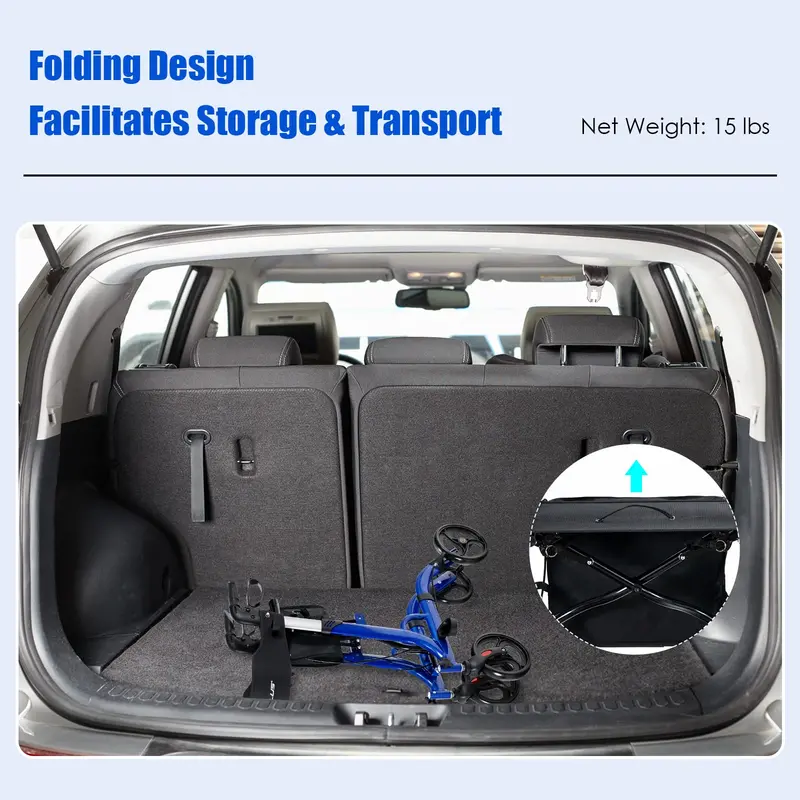 Senior-Friendly Rollator Walker – Convertible 2-in-1 Design with Resting Seat