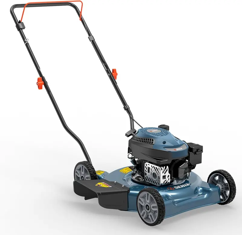 SENIX 20-Inch Gas-Powered Lawn Mower – 144cc 4-Cycle Walk-Behind Engine