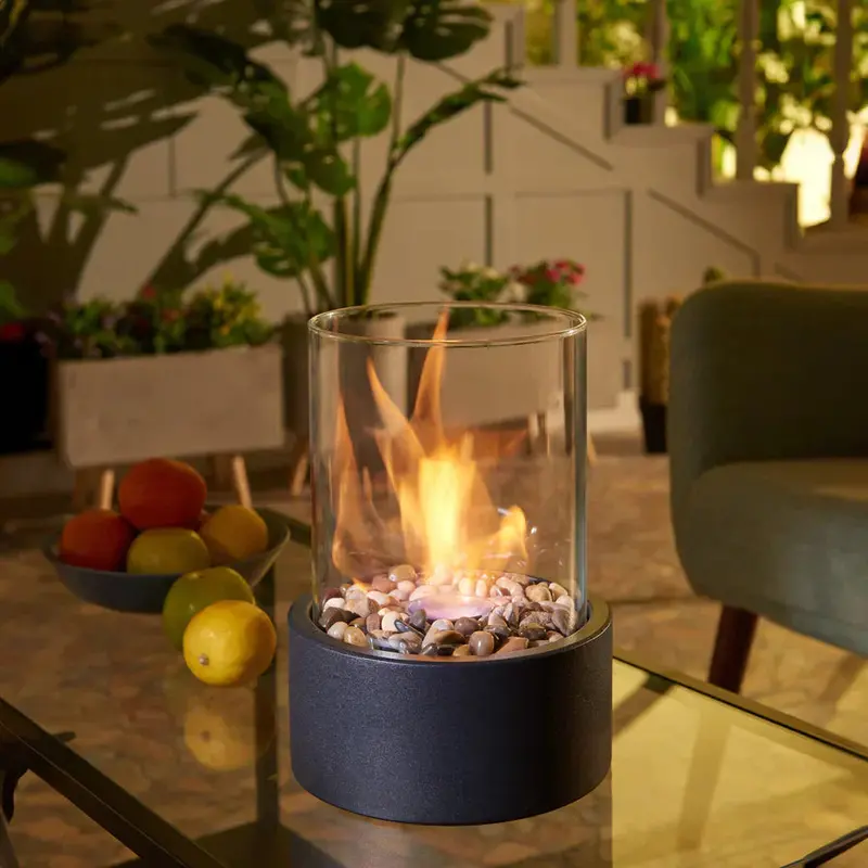 Shakti Modern Tabletop Fire Bowl – Portable, Elegant Outdoor Flame Feature