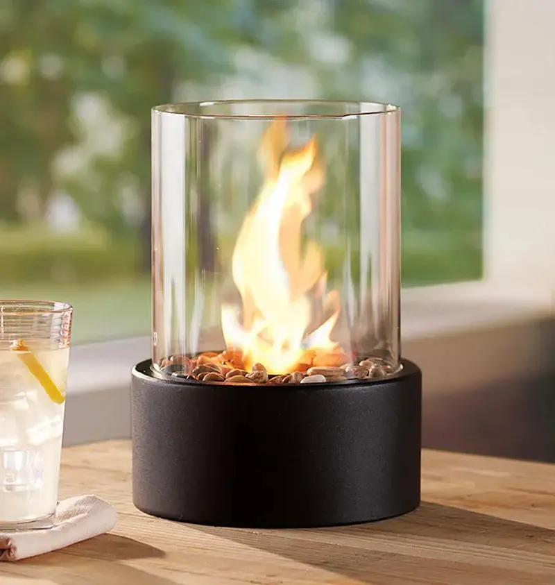 Shakti Modern Tabletop Fire Bowl – Portable, Elegant Outdoor Flame Feature 2