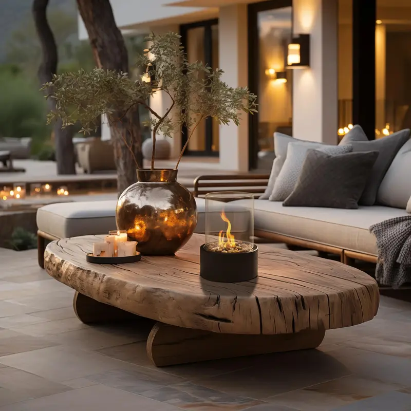 Shakti Modern Tabletop Fire Bowl – Portable, Elegant Outdoor Flame Feature
