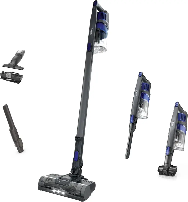 Shark IX141 Cordless Pet Vacuum: LED Headlights, Removable Handheld Unit, 40-Min Runtime, Specialized Tools for Carpets & Hard Floors