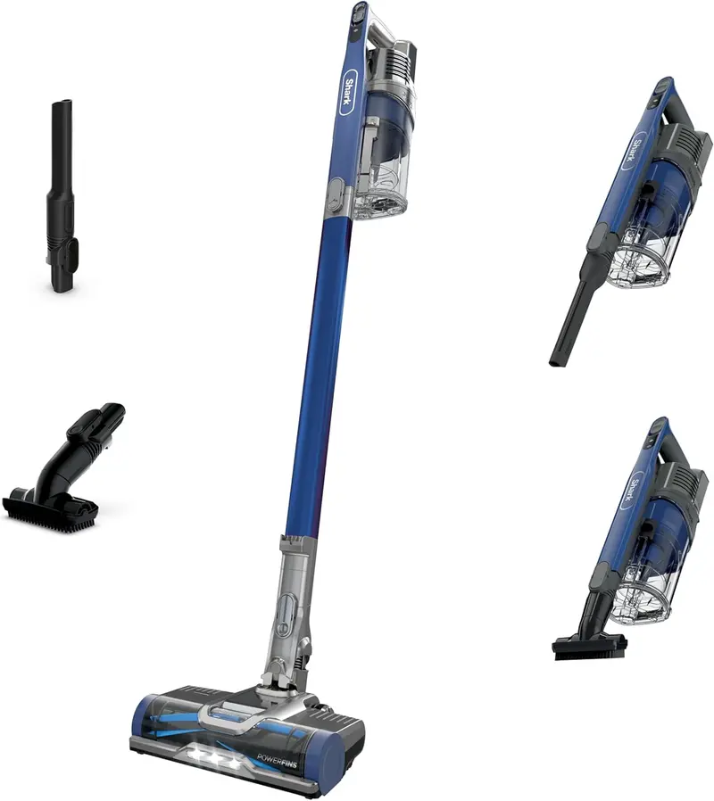 Shark IZ363HT Cordless Vacuum – HEPA Filtration, 50-Min Runtime, Removable Handheld & Full Tool Set for Pet Hair & Multi-Surface Use