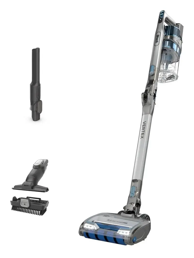 Shark IZ462H Vertex Ultra-Light Cordless Stick Vacuum – DuoClean PowerFins, Pet Tools, Anti-Allergen Filtration & 60-Min Runtime (Blue)