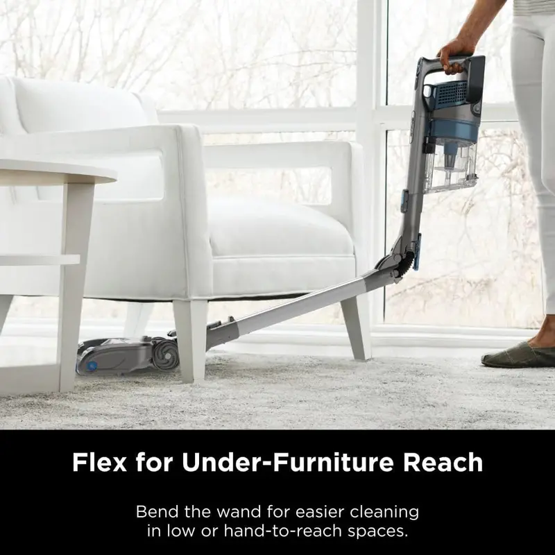 Shark IZ462H Vertex Ultra-Light Cordless Stick Vacuum – DuoClean PowerFins, Pet Tools, Anti-Allergen Filtration & 60-Min Runtime (Blue)