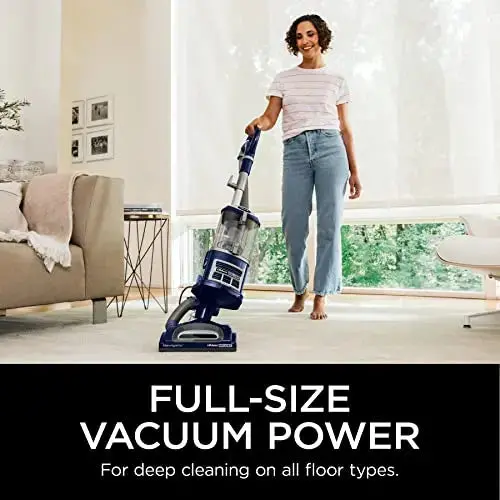 Shark NV360 Lift-Away Deluxe Upright Vacuum – Blue, HEPA Filtration, Swivel Steering & Attachments