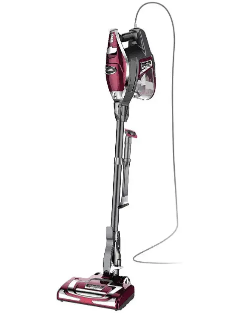 Shark Rocket Deluxe Pro Corded Stick Vacuum – Lightweight, Pet Hair Tools, LED Lighting (Bordeaux/Silver)