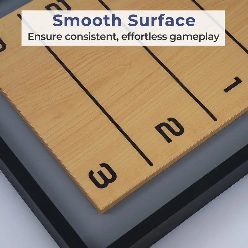 Shuffleboard and Curling Hybrid Board Game Set for Adult Play