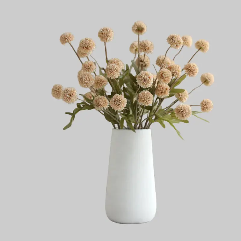 Silk Dandelion Stem Set – 5-Head Branch for Wedding & Interior Styling, 67 cm