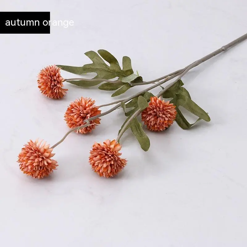 Silk Dandelion Stem Set – 5-Head Branch for Wedding & Interior Styling, 67 cm
