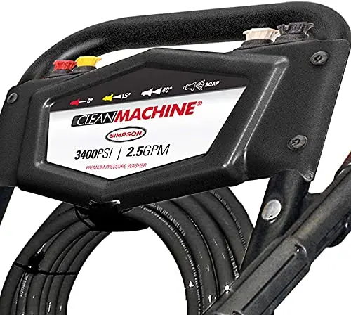 SIMPSON CM61083 Gas-Powered Pressure Washer – 3400 PSI Clean Machine