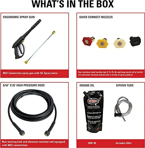 SIMPSON CM61083 Gas-Powered Pressure Washer – 3400 PSI Clean Machine