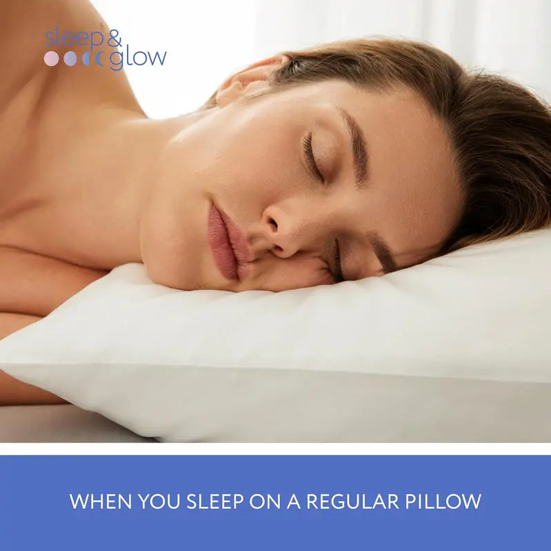 SLEEP & GLOW Omnia Adjustable Anti-Aging Beauty Pillow with Contoured Memory Foam