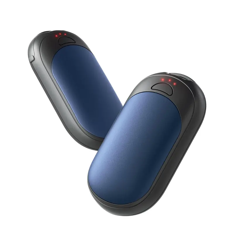 Slim Aluminum USB-C Hand Warmers – 2-Pack with Triple Heat Control