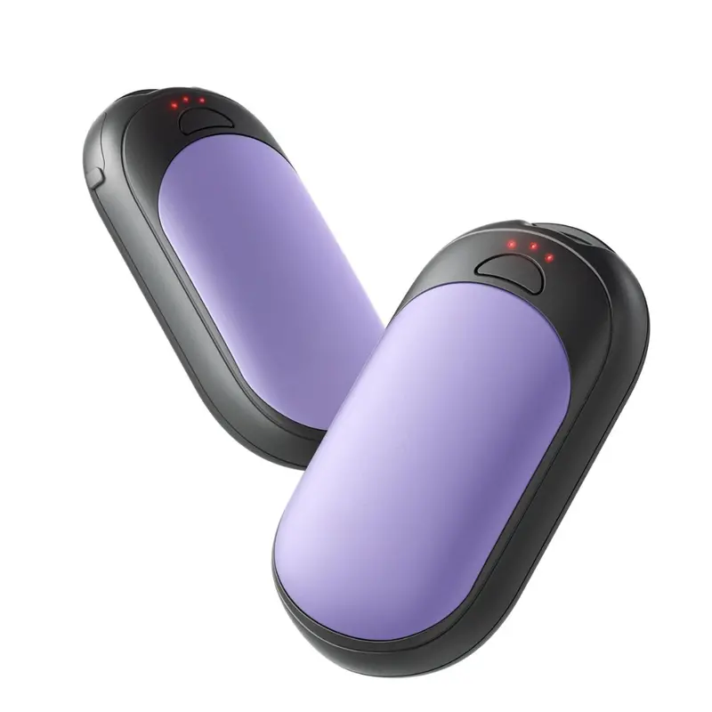 Slim Aluminum USB-C Hand Warmers – 2-Pack with Triple Heat Control