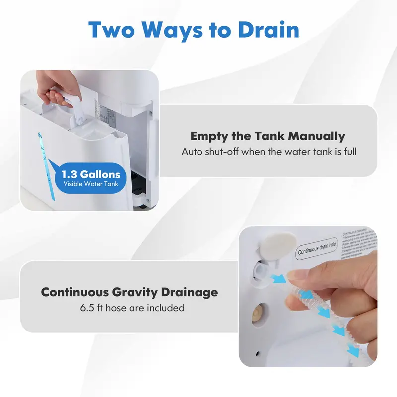 Smart 100-Pint Dehumidifier – Wi-Fi Enabled App Control, Alexa Compatibility & Coverage up to 5500 Sq. Ft.