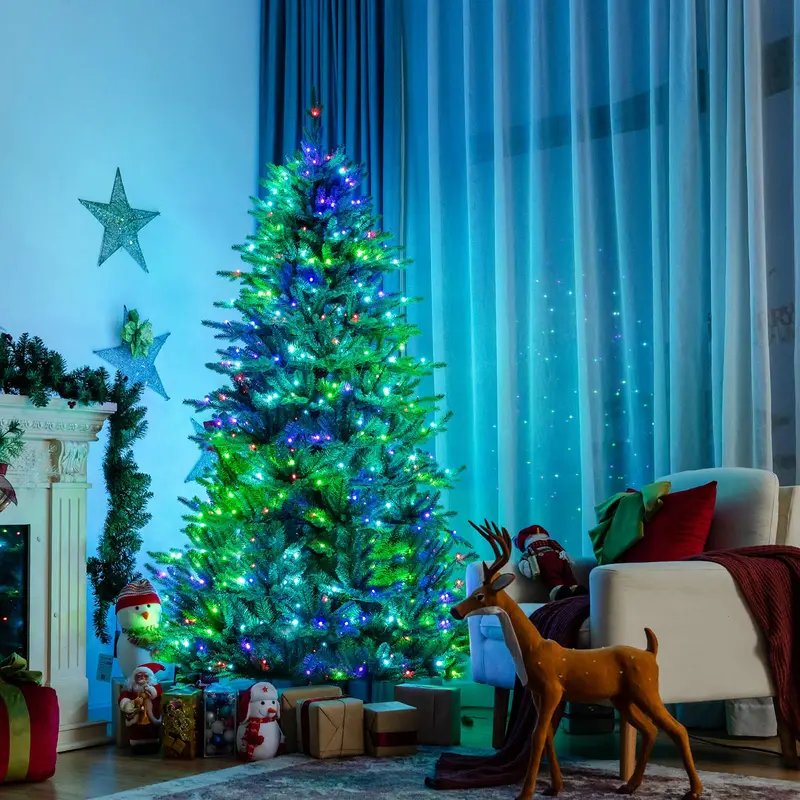 Smart 6-Foot Pre-Lit Christmas Tree with 420 App-Controlled LED Lights 2