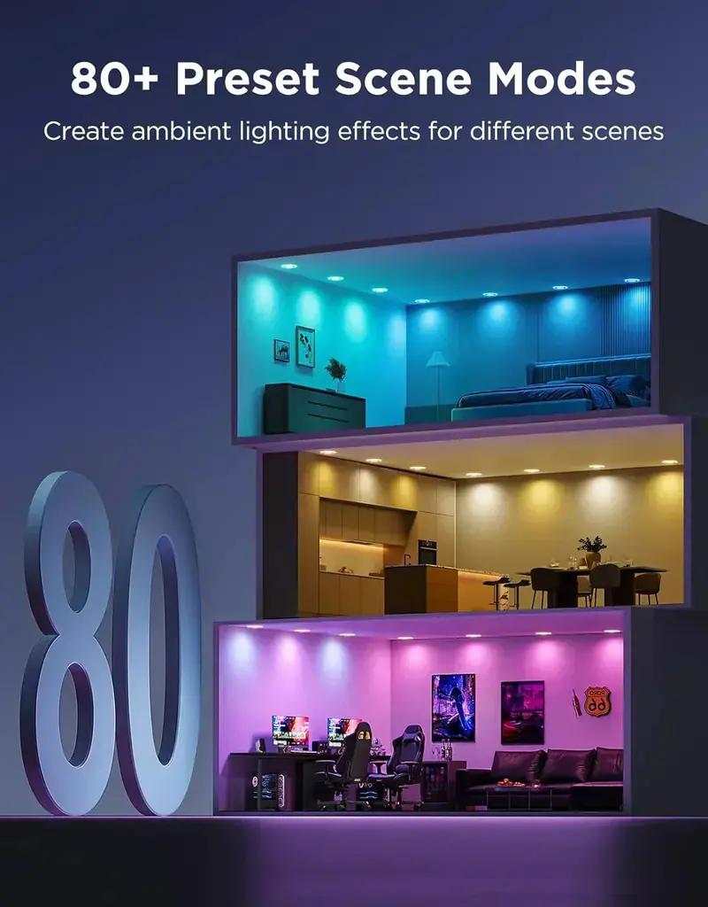 Smart 6-Inch Dimmable Canless Recessed LED Downlight – 1100LM, Integrated Junction Box