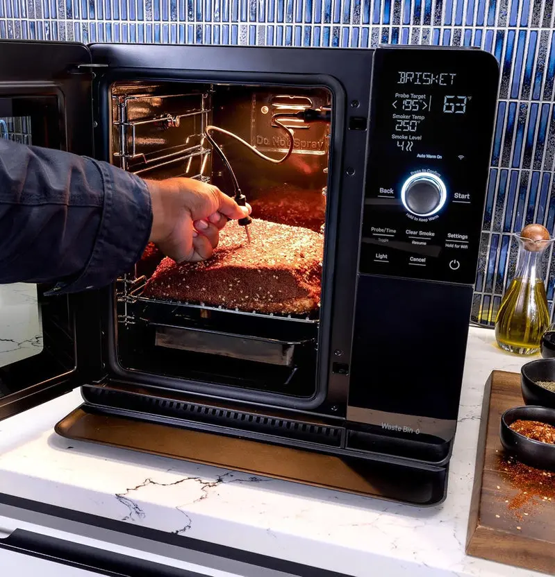 Smart Countertop Pellet Smoker with WiFi Connectivity, Active Smoke Filtration, and 5 Adjustable Smoke Levels