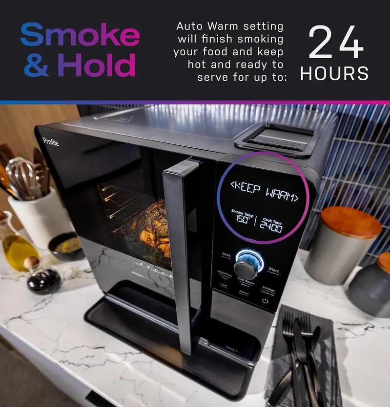 Smart Countertop Pellet Smoker with WiFi Connectivity, Active Smoke Filtration, and 5 Adjustable Smoke Levels