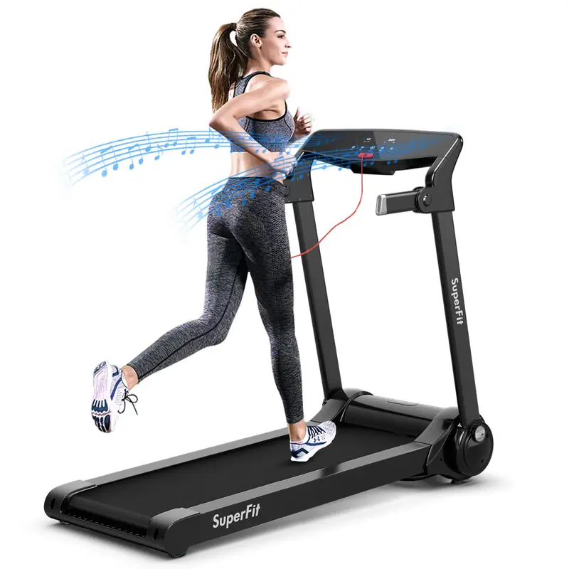 Smart Folding Treadmill – 3HP Motor, Bluetooth Speakers, HD Touchscreen, and Mobile App Control