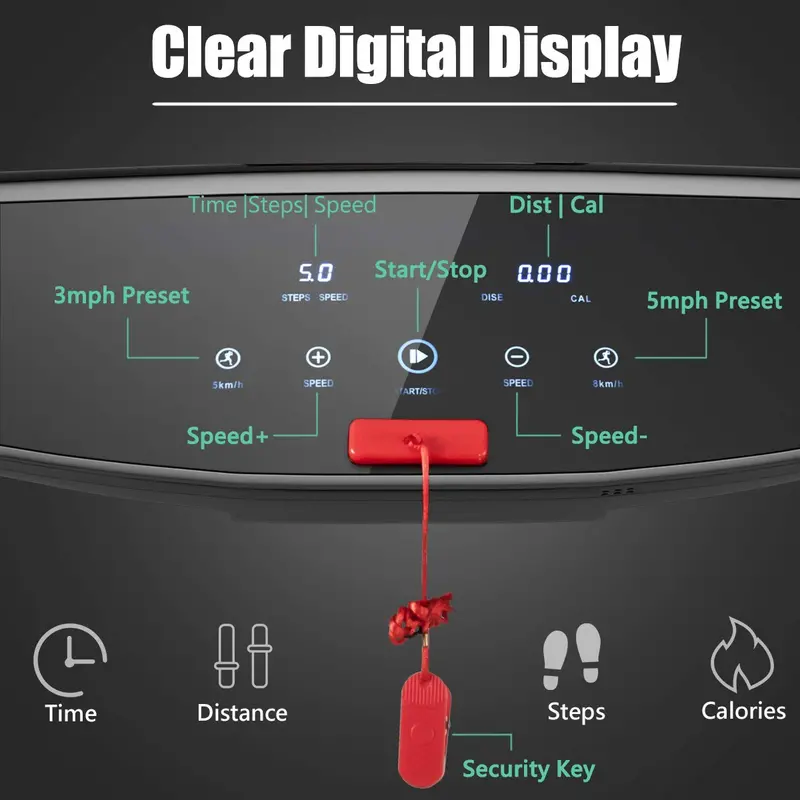 Smart Folding Treadmill – 3HP Motor, Bluetooth Speakers, HD Touchscreen, and Mobile App Control