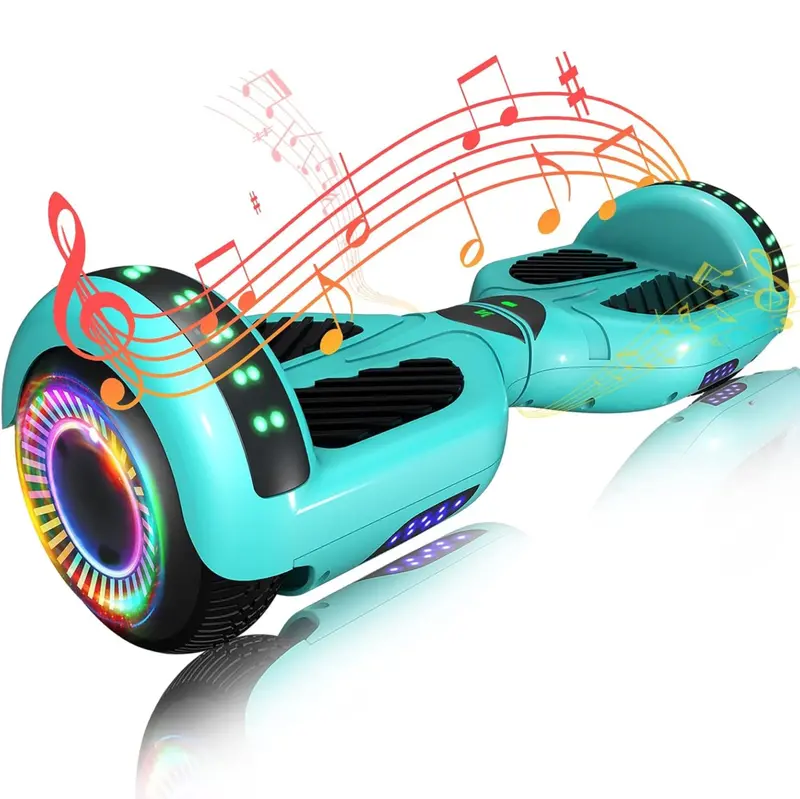 Smart Hoverboard Featuring Dual 250W Motors, Bluetooth App Control & LED Lighting